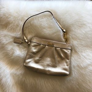 Coach Small Wristlet Gold